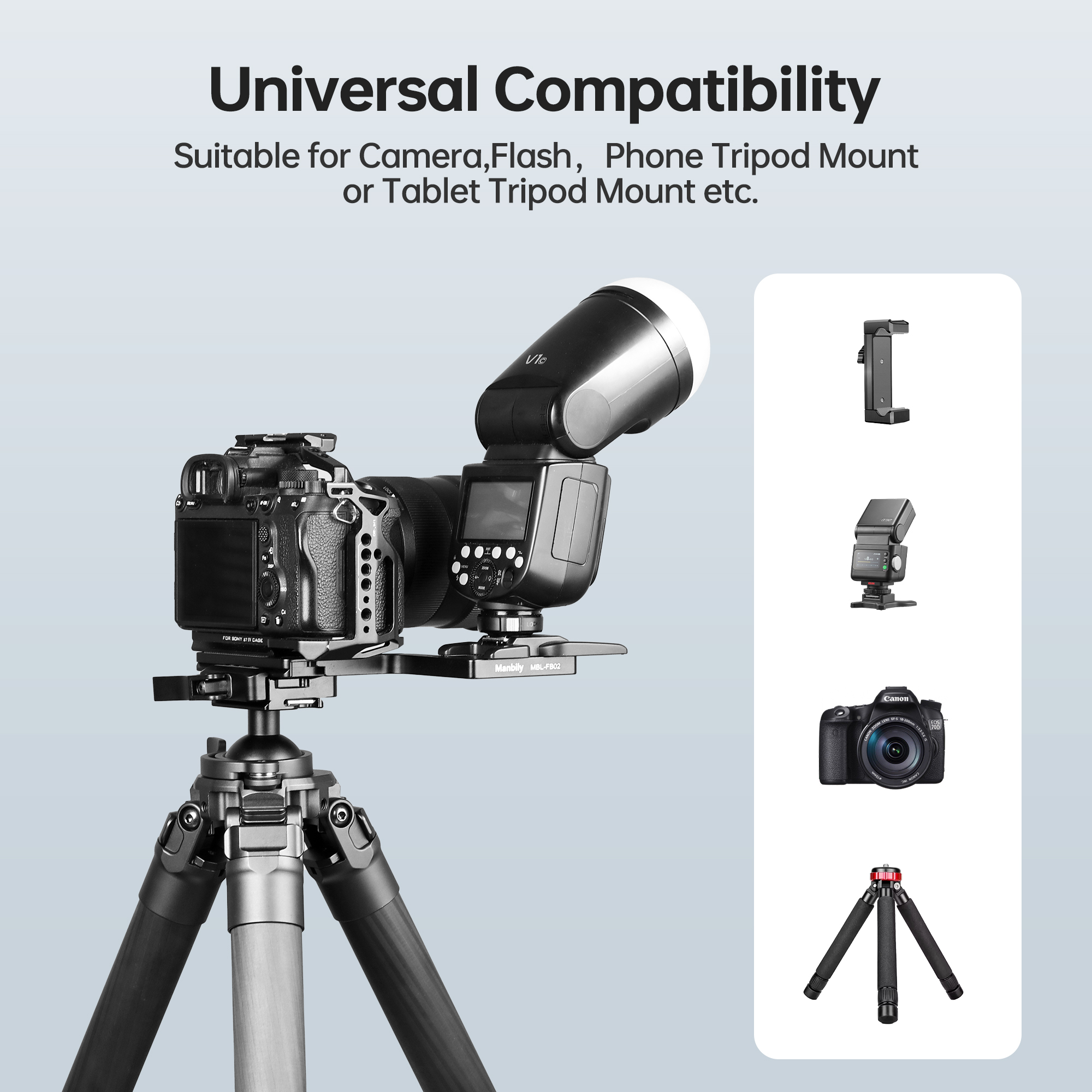 Manbily MBL-FB02 Mini Flash Bracket