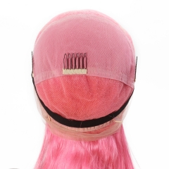 Pink Customzied Lace Front Wig