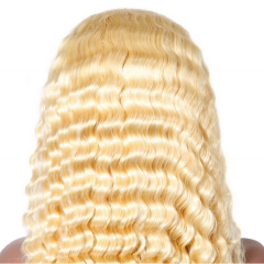 Deep Wave Blonde 13*4 Front Wig