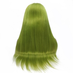 Green Customzied Lace Front Wig