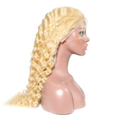 Deep Wave Blonde 13*4 Front Wig