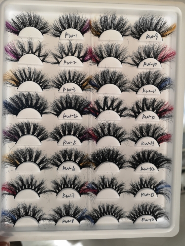 Two Tone Color 25MM Mink Lashes