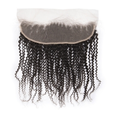 13*6 Transparent Lace Natural Kinky Curl