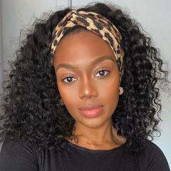 14INCHES DEEP WAVE AFFORDABLE HEADBAND WIG