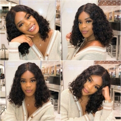 Short Bob Wigs Loose Wave Bob Wigs 10inches Natural Black Human Hair