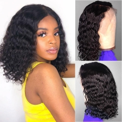 Short Bob Wigs Loose Wave Bob Wigs 10inches Natural Black Human Hair