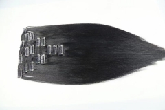 Clip In Hair Extensions 8 Pieces 17 Clips Double Drawn Natural Color Straight Human Hair Extensions