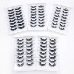 8 Pairs Mink Lashes Fluffy Soft Natural Thick Long Silk False Eyelashes Reusable Makeup Tools