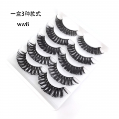 5 Pairs 3D Faux Mink Lashes Natural Fluffy Long False Eyelashes Eyelash Extension Eyelashes For Beauty