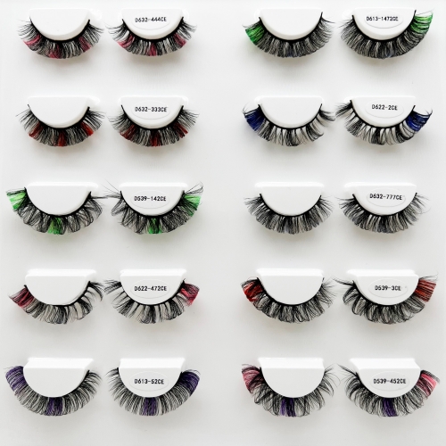 Russian D Curl Faux Mink Color Lash 15MM