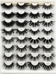 25MM Mink Lashes Fluffy Wispy Eyelashes