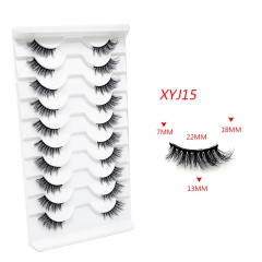 10 Paris half eyelashes fluffy whispy faux mink lashes