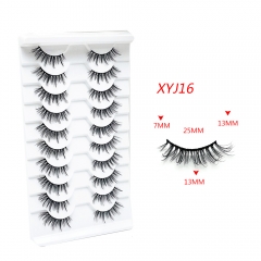 10 Paris half eyelashes fluffy whispy faux mink lashes