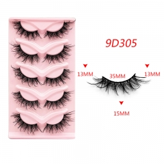 5 Pairs Cat Fox Eyelash Faux Mink Eyelashes Fluffy Whispy