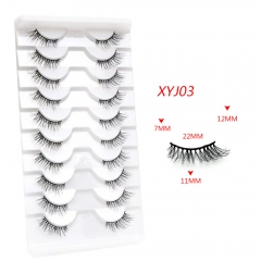 10 Paris half eyelashes fluffy whispy faux mink lashes