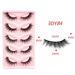 5 Pairs Cat Fox Eyelash Faux Mink Eyelashes Fluffy Whispy