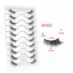 10 Paris half eyelashes fluffy whispy faux mink lashes