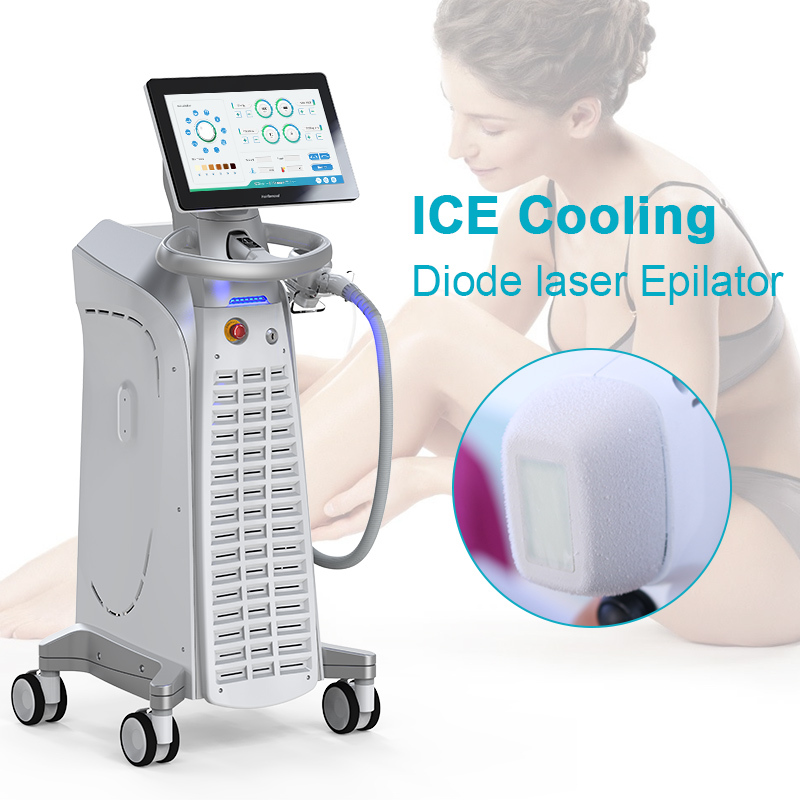 Máy triệt lông Diode Laser Ba bước sóng Taibobeauty 1600w / 2000w dọc 755nm / 808nm / 1064nm