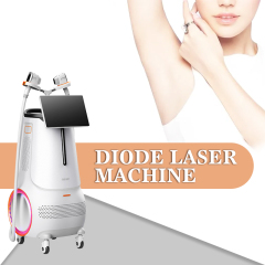 1600w/2000w Vertical Three Wavelength 755nm/808nm/1064nm Diode Laser hair removal machine (Double handle)