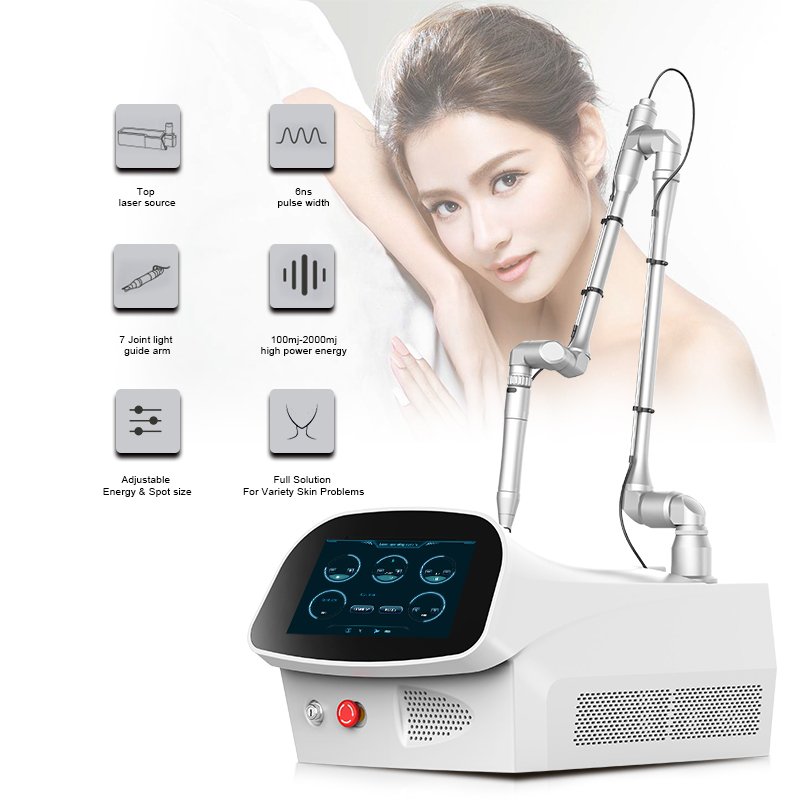 Portable pico laser tatto removal machine