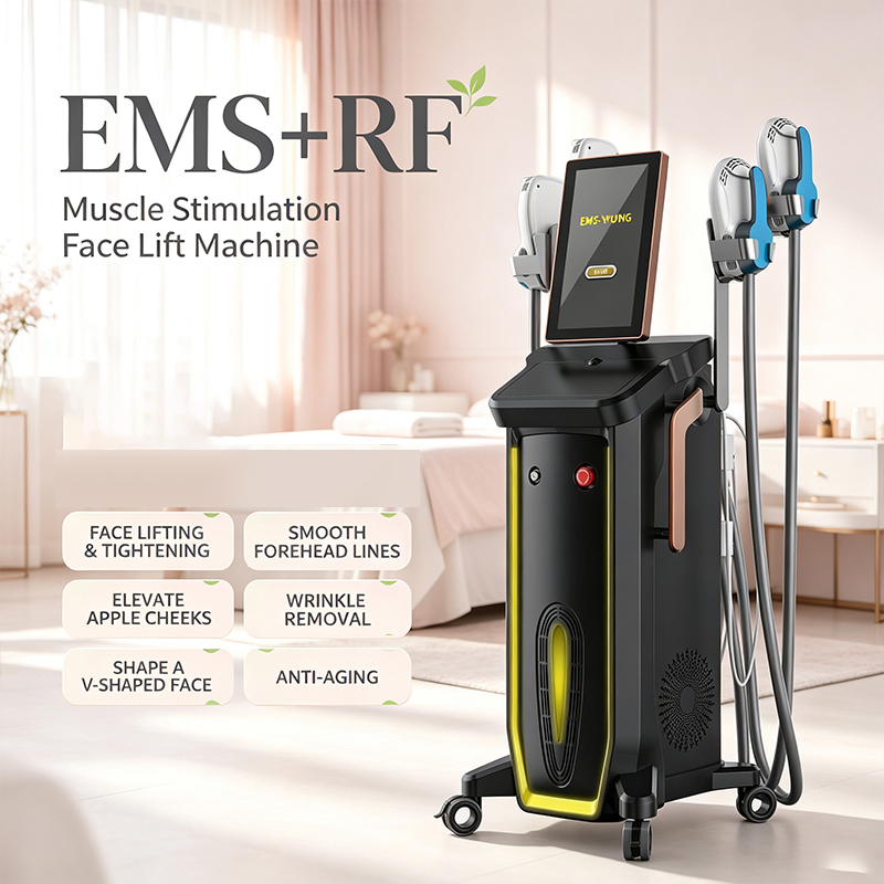 EMS+RF Muscle Stimulation Face Lift Machine