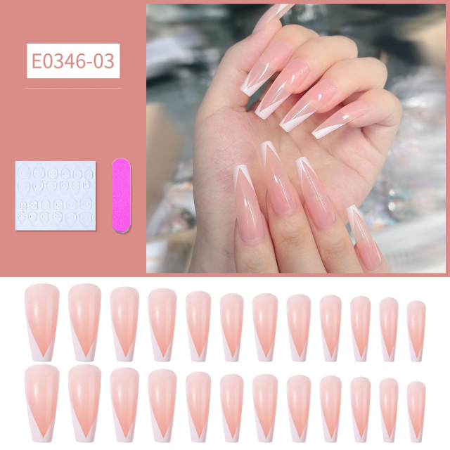 3D Nail art Ballet fake nail wear finished nail