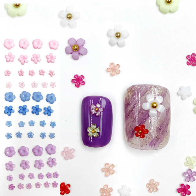 1500pcsNail art Flower resin nail design nail decoration