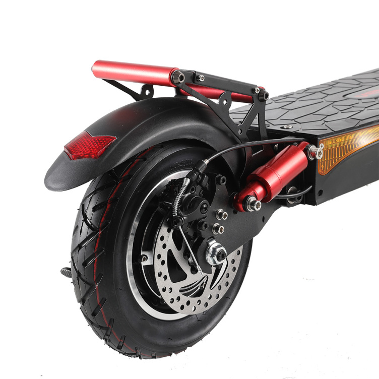 1000W 60KM Range Electric Scooter with 10 Inch Off-Road Tire