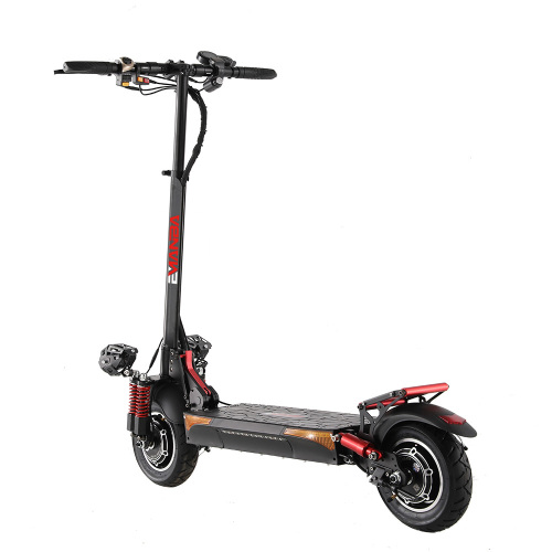 1000W 60KM Range Electric Scooter with 10 Inch Off-Road Tire