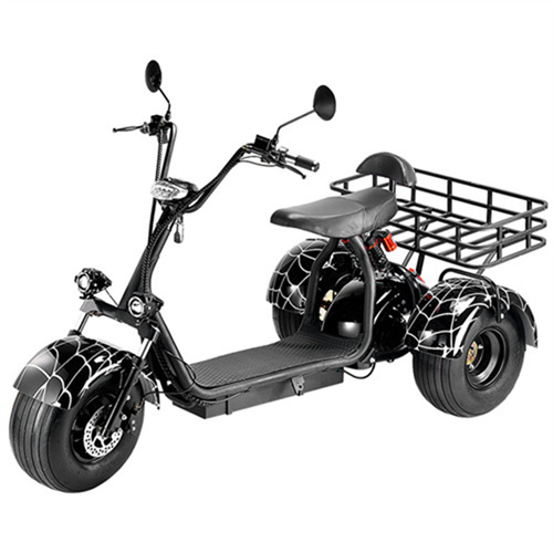 Three-wheeled Electric Motorcycle With Shelf Harley Three-wheeled Electric Motorcycle Old Age Motorcycle Take-out Shelf