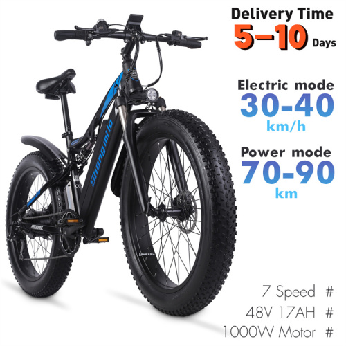 EU WAREHOUSE 2023 48v 1000w 26*4.0 Fat Tire Electric Bicycle In Stock