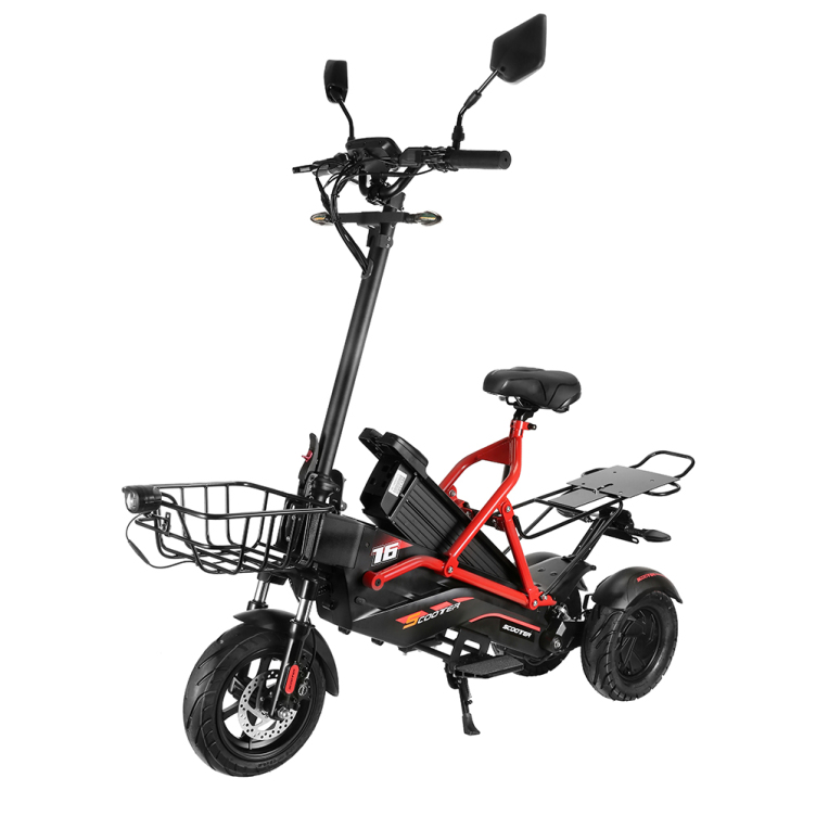 3 Wheel Electric Scooter Electirc Bicycle with Seat Dual 1200W MOTOR