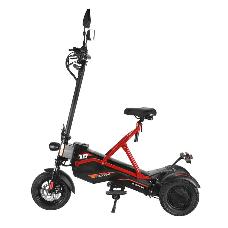 3 Wheel Electric Scooter Electirc Bicycle with Seat Dual 1200W MOTOR