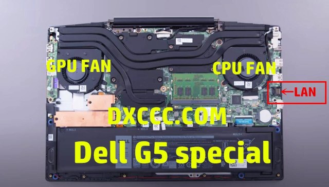 DELL G5 SE Gaming Laptop CPU &amp; GPU Cooling Fan