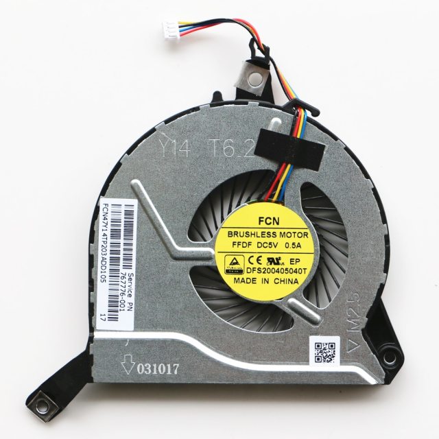 HP Pavilion 14-V 14-V028TX 15-V 15-P 15-K 17-F TPN-Q139 TPN-Q140 TPN-Q143 CPU Cooling Fan 767712-001 767776-001