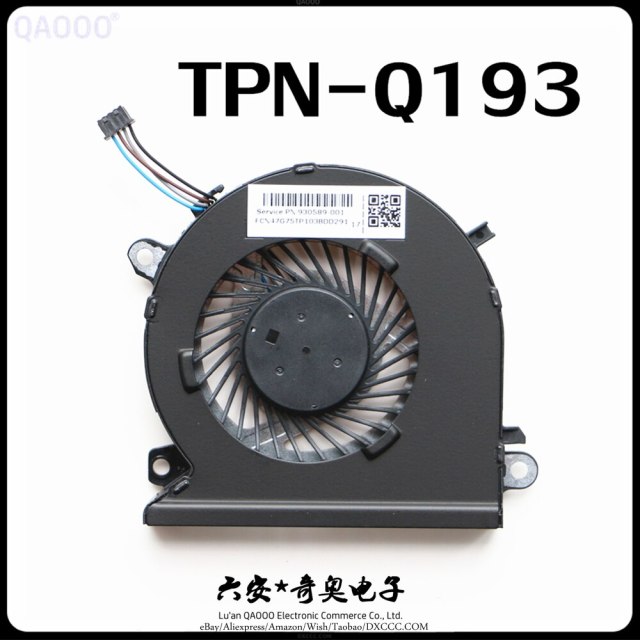 930589-001 HP Probook TPN-Q193 15-CB075TX 15-CB095TX 15-CB010TX 15-CB045wm 15-CB071nr 15-CB085ng 15-cb001nd 15-cb035ng 15-cb060sa 15-cb031ng 15-cb010nr 15-cb060sa CPU Cooling Fan