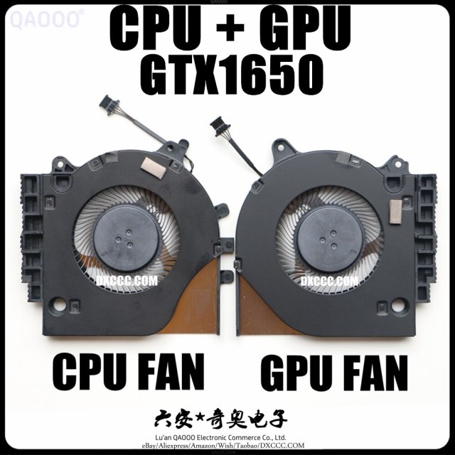 CN-01JYXG / CN-0203MH Laptop CPU COOLING FAN FOR DELL G15 5510 GTX1650 2021 Edition CPU &amp; GPU COOLING FAN DC 5V