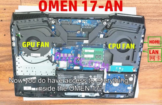931576-001 / 931577-001 FOR HP OMEN 17-AN Series TPN-Q195 17-AN014TX 17-AN101TX 17-AN179WM 17-AN012DX 17-AN053NR CPU Cooling Fan