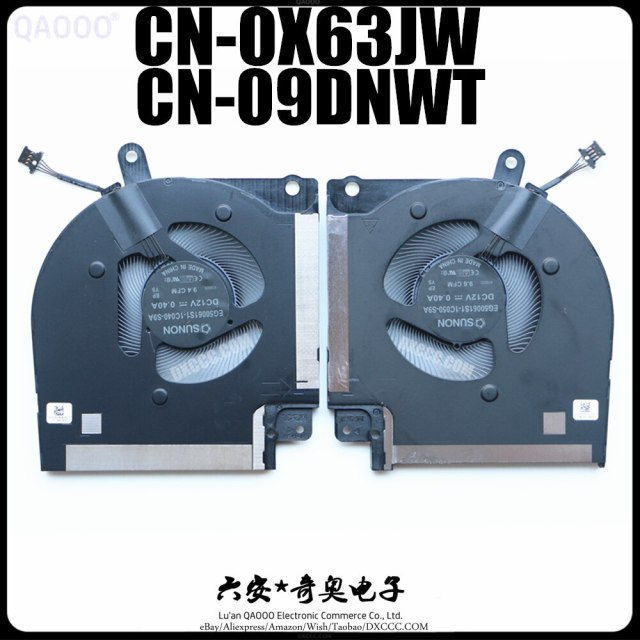 EG50061S1-1C040-S9A EG50061S1-1C050-S9A COOLING FAN FOR DELL ALIENWARE X17 / X17 R1 CPU &amp; GPU COOLING FAN CN-0X63JW CN-09DNWT