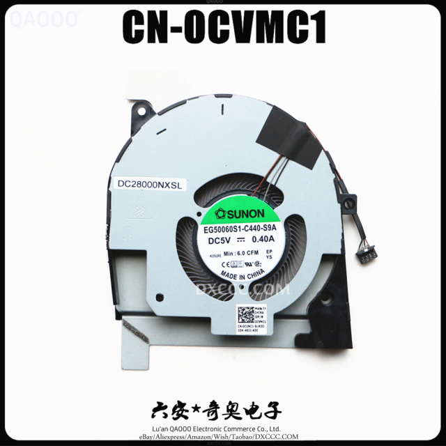 CN-0CVMC1 Laptop CPU COOLING FAN FOR DELL Latitude 5501 / Precision 3541 CPU COOLING FAN