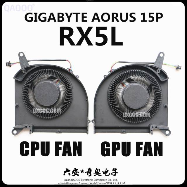 GIGABYTE AORUS 15P KD XC YD VC RX5L CPU GPU COOLING FAN  RTX3070
