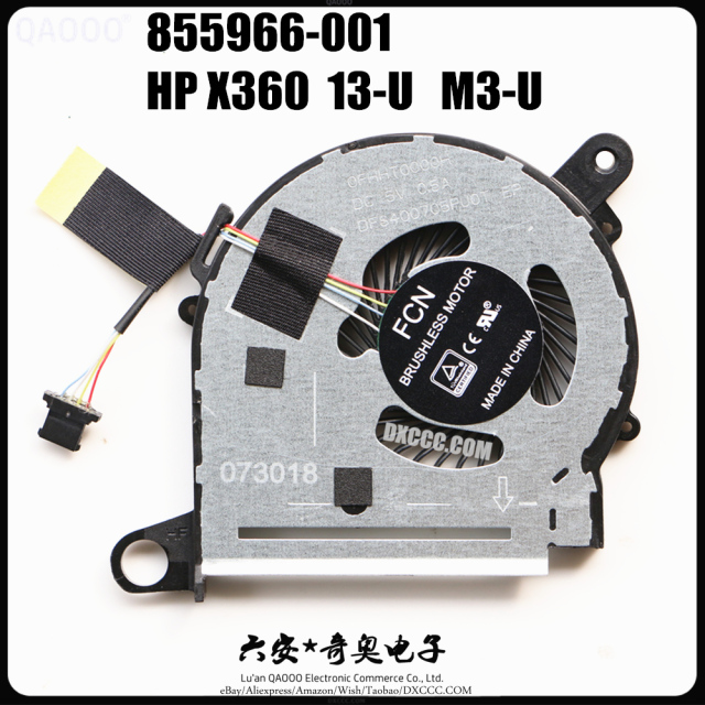 855966-001 HP X360 13-U M3-U M3-u001dx M3-u003dx 13-U016tu 13-U151tx 13-U116tu 13-U017tu TPN-W118 CPU Cooling Fan