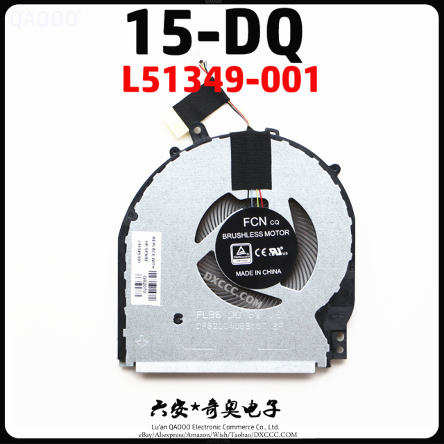 L51349-001 FOR HP TPN-W140 15-DQ 15-DQ0853CL 15-DQ0953CL 15-DQ1003CA 15-DQ1018NA 15-DQ1052NR 15-DQ1025OD CPU COOLING FAN