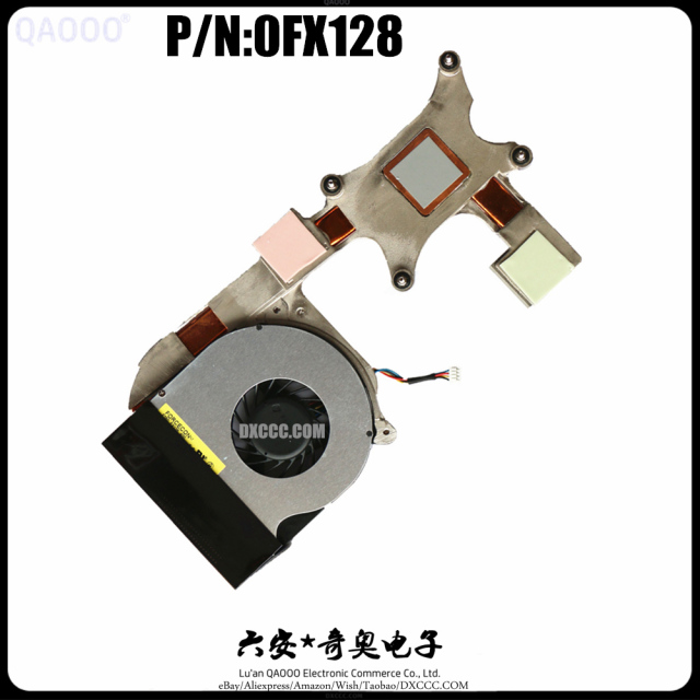 Dell Latitude E6400 CPU Cooling Fan With Heatsink P/N:0FX128