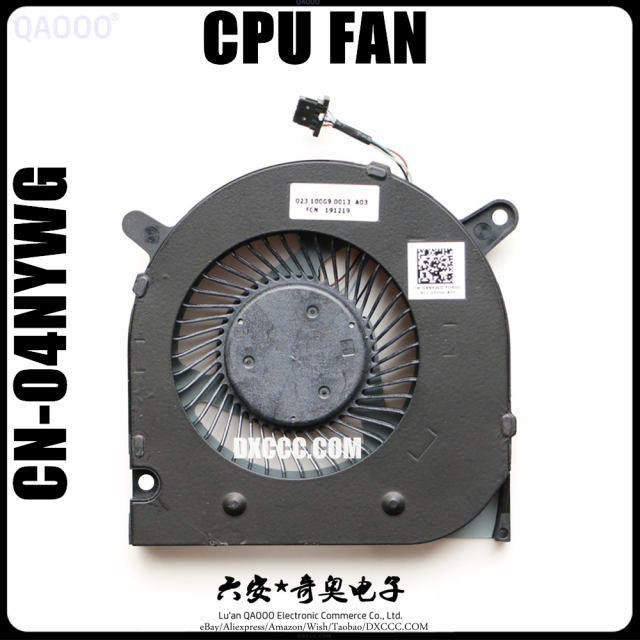 DELL G3-3590 G5-5500 CPU COOLING FAN CN-04NYWG &amp; CN-0160GM 023.100G9.0013 &amp; 023.100GA.0013