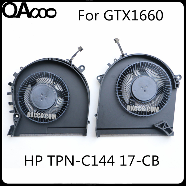 L62866-001 FAN FOR HP OMEN TPN-C144 17-CB Series 17-CB0000 17-CB0056TX 17-CB0063TX 17-CB0066TX 17-CB1007TX 17-CB0080NR 17-CB0030NR 17-CB1521NA 17-CB1055CL 17-CB1080NR 17-CB1523NA CPU & GPU COOLING FAN