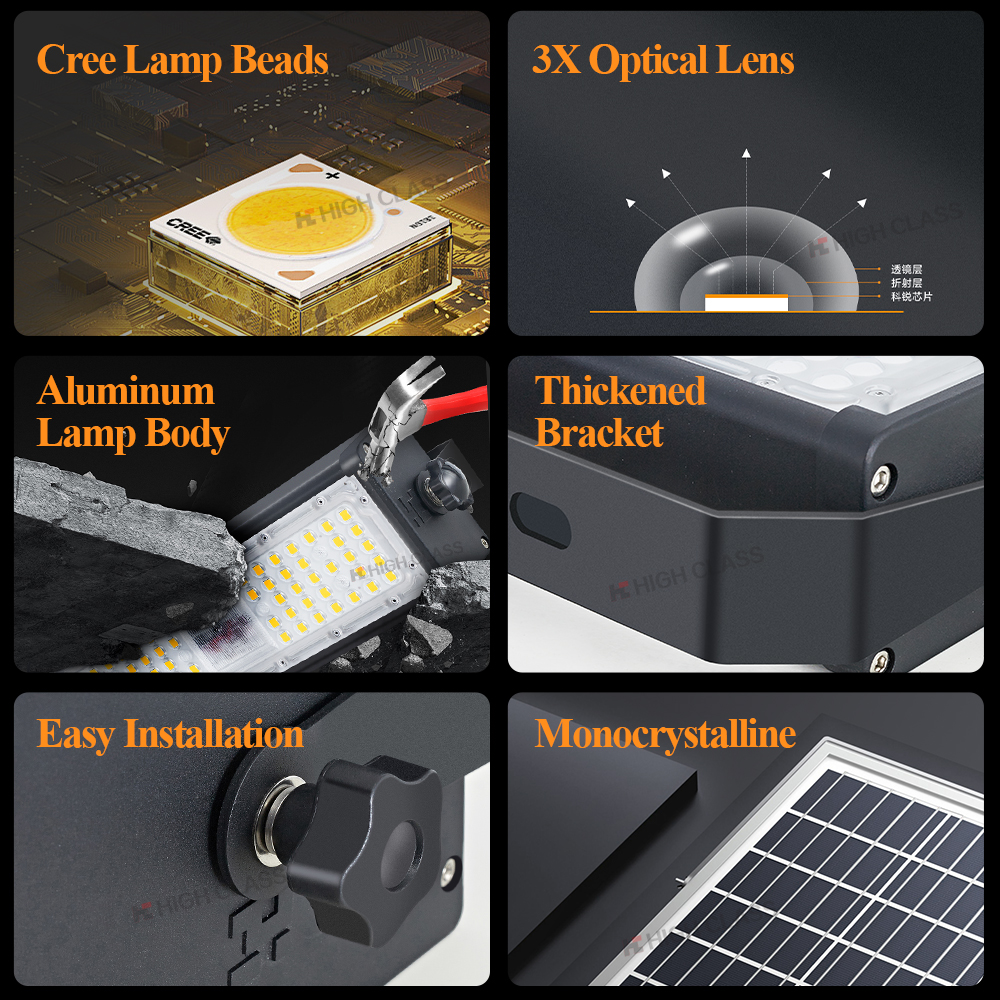 WERISE IP66 Outdoor Waterproof Sport Field Aluminum SMD7070 100 200 300w Stadium Garden Led Solar Flood Light