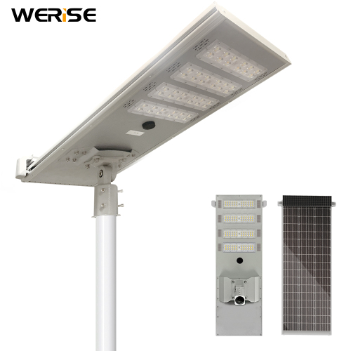 WERISE Energy Saving Outdoor Lighting Waterproof Ip65 Smd 100w 200w 300w Integrated All in One Solar Led Street Light