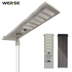 WERISE Energy Saving Outdoor Lighting Waterproof Ip65 Smd 100w 200w 300w Integrated All in One Solar Led Street Light