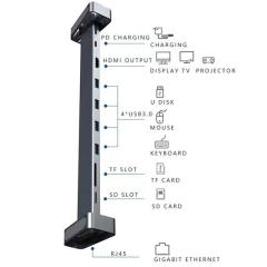 10 in 1 Multifunction Laptop Holder Docking Station